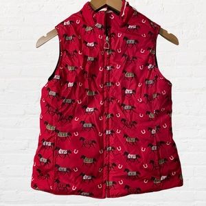 ARIAT Youth Puffer Vest Reversible Equestrian XL
